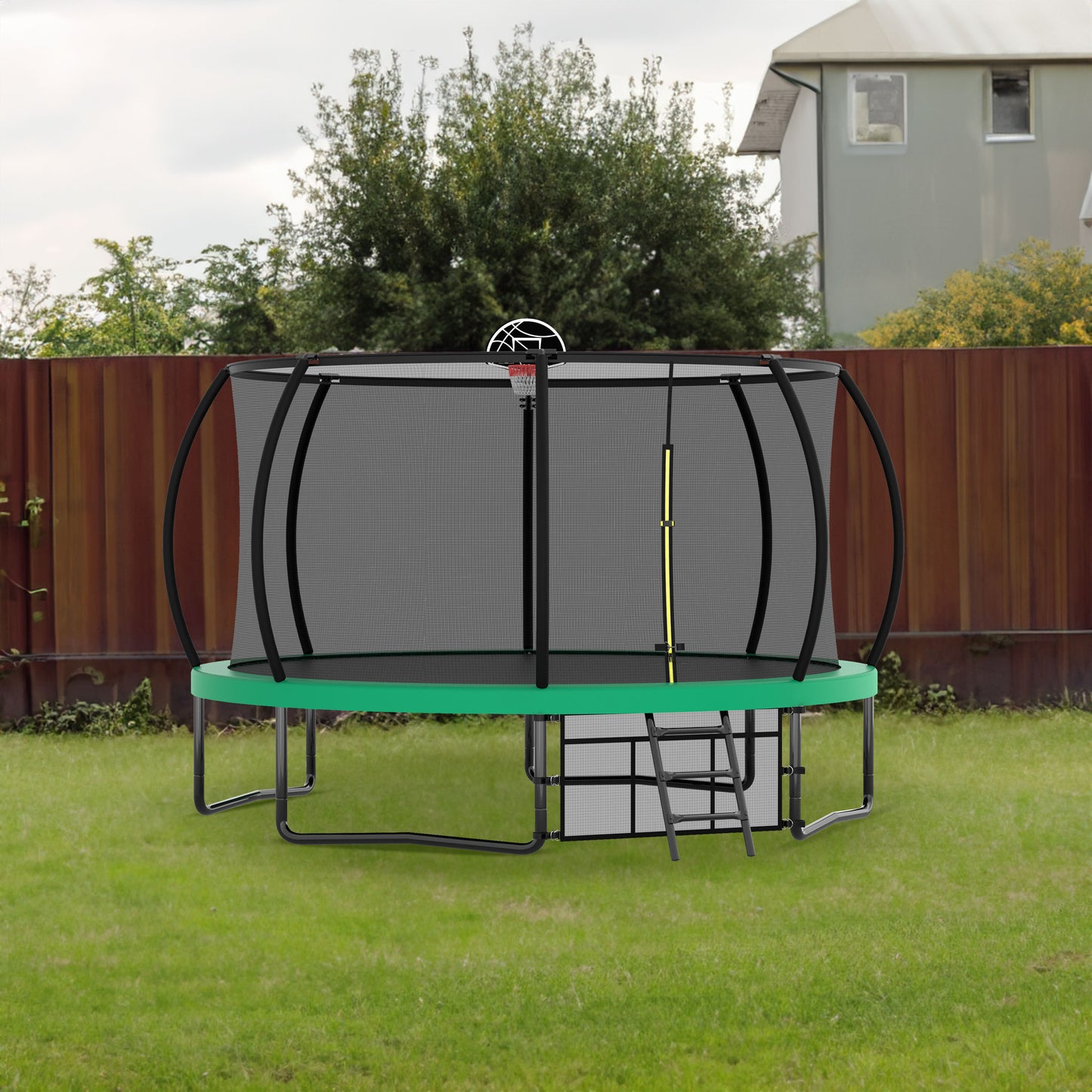 Venture 12FT Family Trampoline & Basketball Set