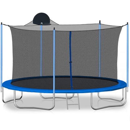 Explorer 12FT Family Trampoline & Basketball Set