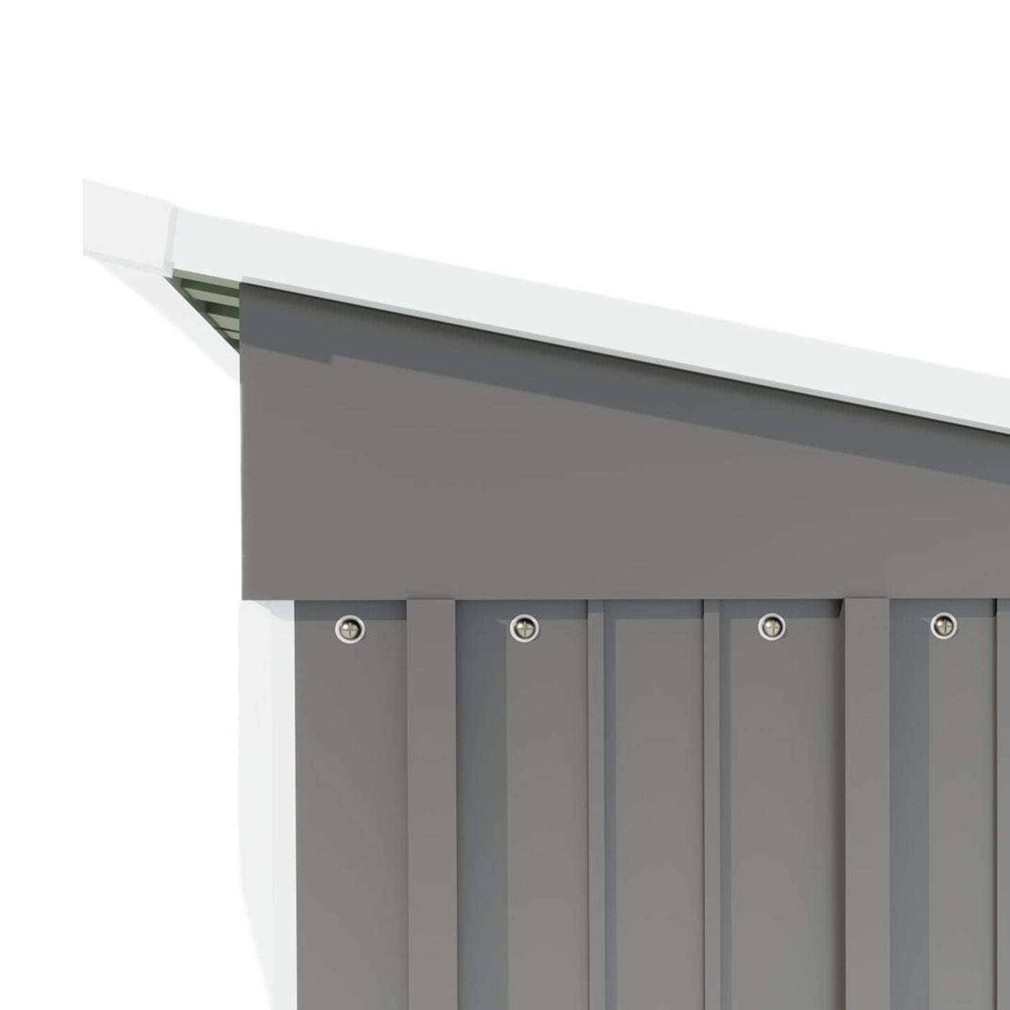 Aurelian 5 x 3 Ft Outdoor Storage Shed – Metal Garden Tool Shed with Sloping Roof & Lockable Door, Grey