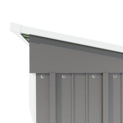 Aurelian 5 x 3 Ft Outdoor Storage Shed – Metal Garden Tool Shed with Sloping Roof & Lockable Door, Grey