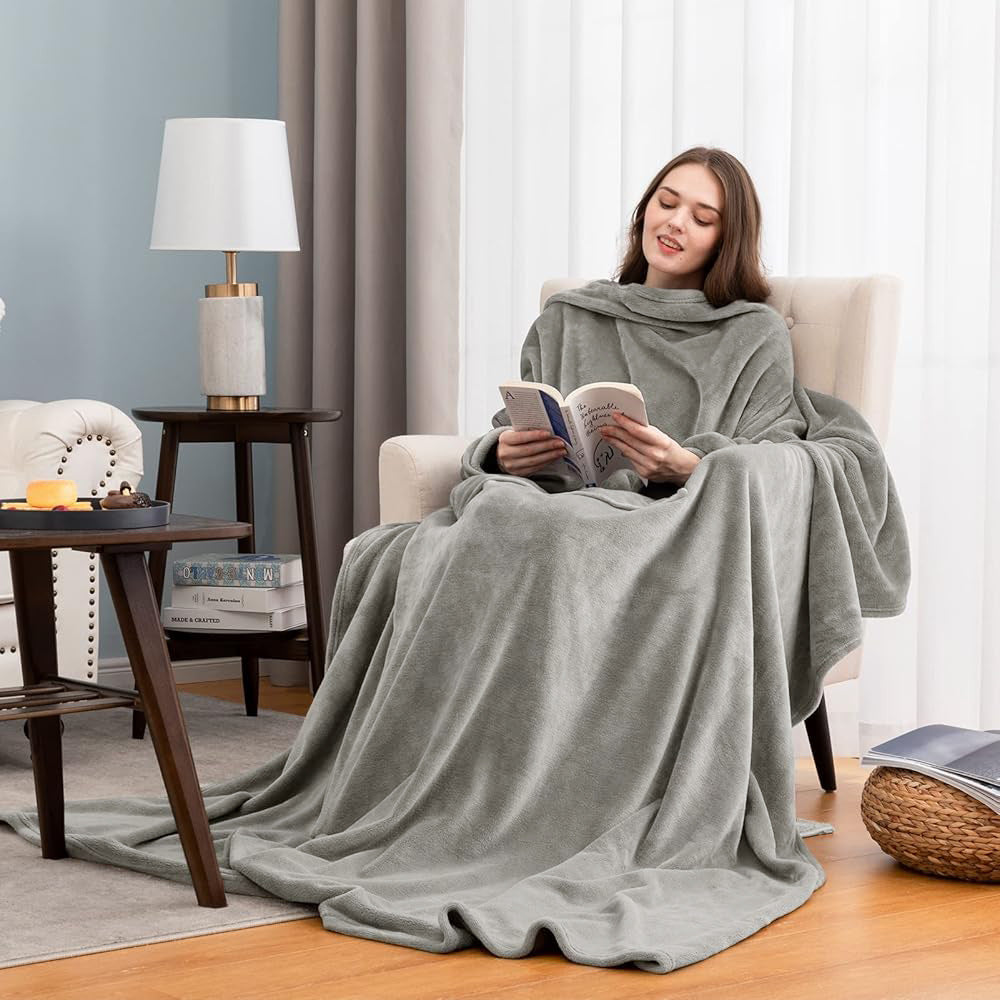 Sherpa Hooded Wearable Blanket