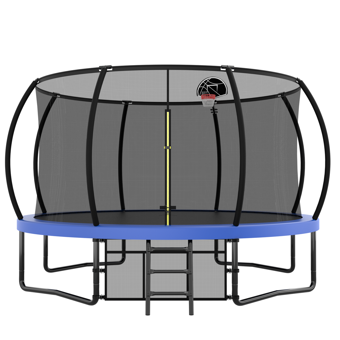 Venture 12FT Family Trampoline & Basketball Set - Blue