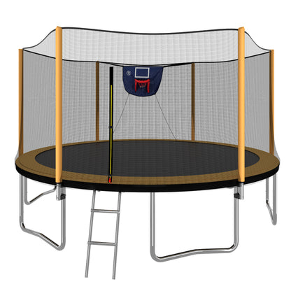 Titan 14FT Family Trampoline & Basketball Arena