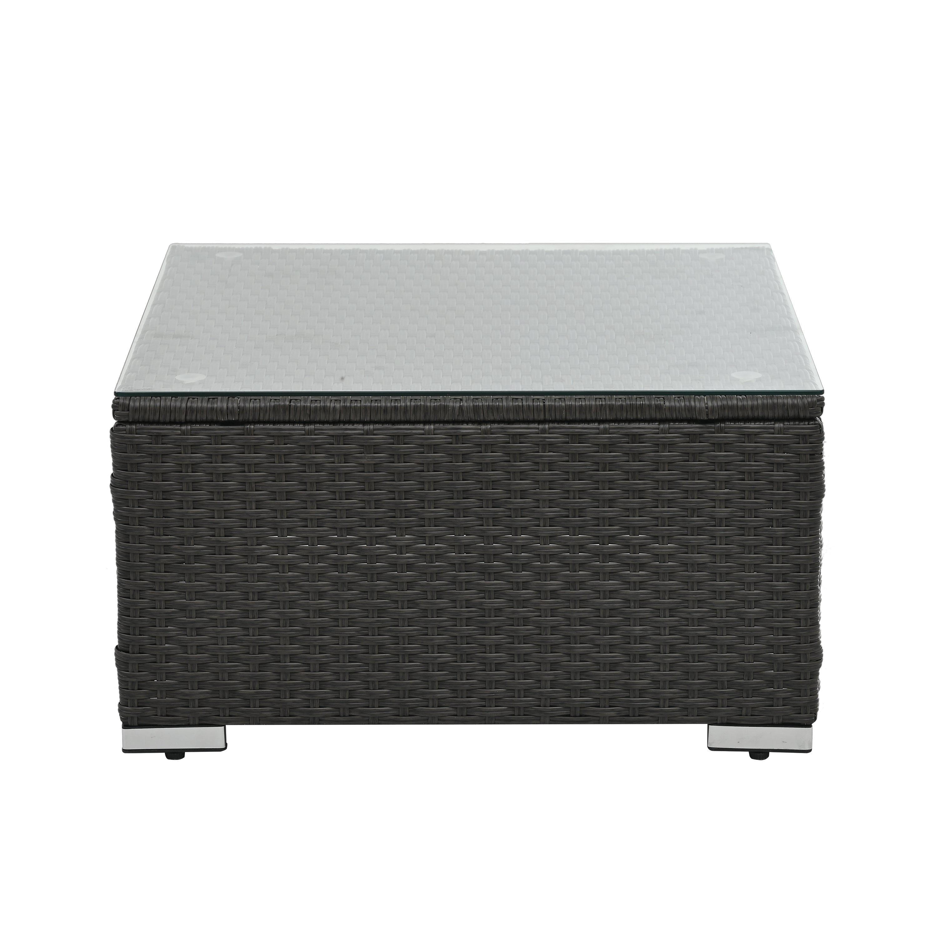 𝗔𝘂𝗿𝗲𝗹𝗶𝗮𝗻 7-𝗣𝗶𝗲𝗰𝗲 𝗠𝗼𝗱𝘂𝗹𝗮𝗿 𝗢𝘂𝘁𝗱𝗼𝗼𝗿 𝗟𝗼𝘂𝗻𝗴𝗲 𝗦𝗲𝘁 – 𝗣𝗘 𝗪𝗶𝗰𝗸𝗲𝗿 𝗣𝗮𝘁𝗶𝗼 𝗙𝘂𝗿𝗻𝗶𝘁𝘂𝗿𝗲 𝘄𝗶𝘁𝗵 𝗧𝗲𝗺𝗽𝗲𝗿𝗲𝗱 𝗚𝗹𝗮𝘀𝘀 𝗧𝗮𝗯𝗹𝗲, 𝗗𝗮𝗿𝗸 𝗚𝗿𝗮𝘆