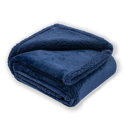 CozyGuard Waterproof Sherpa Fleece Blanket – Plush Pet & Furniture Protector
