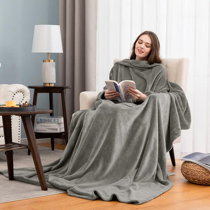 Sherpa Hooded Wearable Blanket