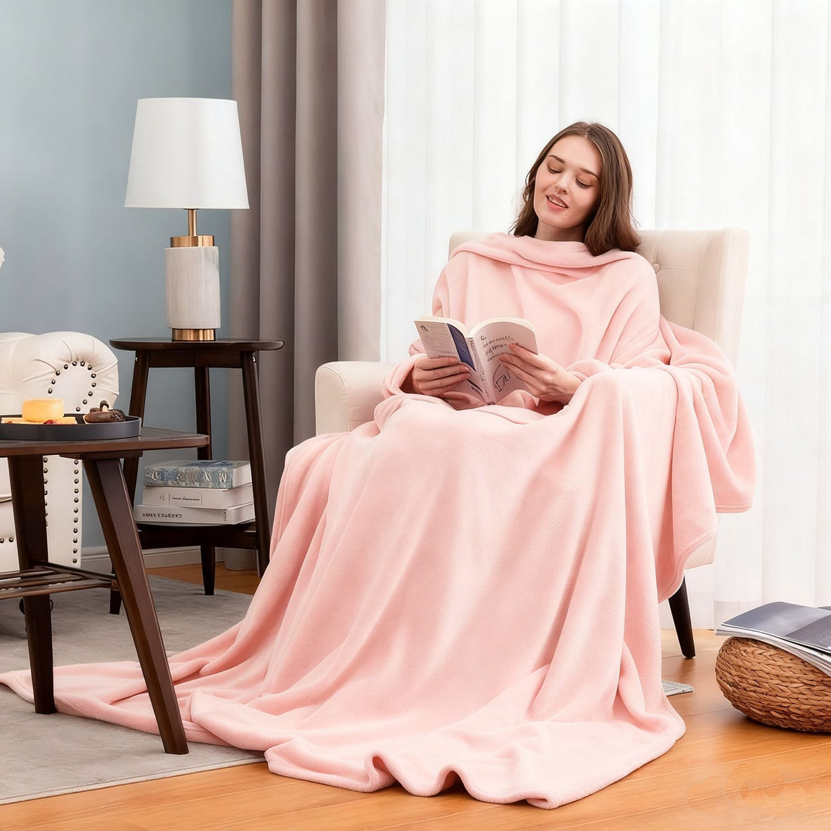 Sherpa Hooded Wearable Blanket