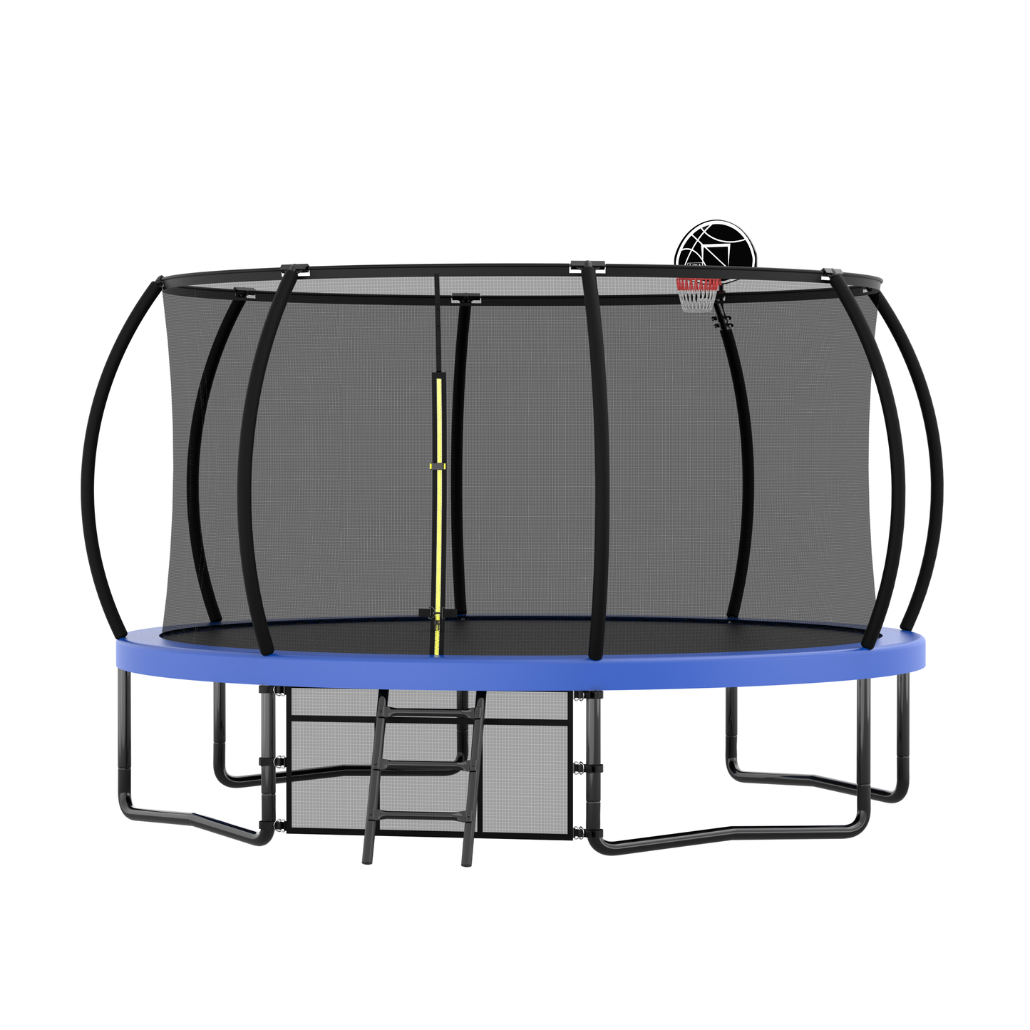 Venture 12FT Family Trampoline & Basketball Set - Blue