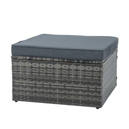 𝗔𝘂𝗿𝗲𝗹𝗶𝗮𝗻 5-𝗣𝗶𝗲𝗰𝗲 𝗢𝘂𝘁𝗱𝗼𝗼𝗿 𝗟𝗼𝘂𝗻𝗴𝗲 𝗦𝗲𝘁 – 𝗠𝗼𝗱𝗲𝗿𝗻 𝗣𝗘 𝗪𝗶𝗰𝗸𝗲𝗿 𝗣𝗮𝘁𝗶𝗼 𝗙𝘂𝗿𝗻𝗶𝘁𝘂𝗿𝗲 𝘄𝗶𝘁𝗵 𝗔𝗱𝗷𝘂𝘀𝘁𝗮𝗯𝗹𝗲 𝗦𝗼𝗳𝗮, 𝗟𝗶𝗳𝘁-𝗧𝗼𝗽 𝗧𝗮𝗯𝗹𝗲 & 𝗢𝘁𝘁𝗼𝗺𝗮𝗻𝘀, 𝗗𝗮𝗿𝗸 𝗚𝗿𝗮𝘆