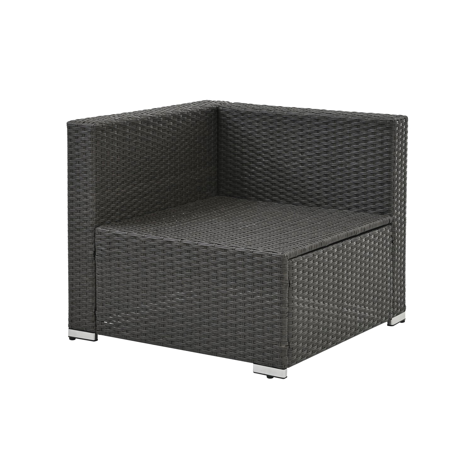 𝗔𝘂𝗿𝗲𝗹𝗶𝗮𝗻 7-𝗣𝗶𝗲𝗰𝗲 𝗠𝗼𝗱𝘂𝗹𝗮𝗿 𝗢𝘂𝘁𝗱𝗼𝗼𝗿 𝗟𝗼𝘂𝗻𝗴𝗲 𝗦𝗲𝘁 – 𝗣𝗘 𝗪𝗶𝗰𝗸𝗲𝗿 𝗣𝗮𝘁𝗶𝗼 𝗙𝘂𝗿𝗻𝗶𝘁𝘂𝗿𝗲 𝘄𝗶𝘁𝗵 𝗧𝗲𝗺𝗽𝗲𝗿𝗲𝗱 𝗚𝗹𝗮𝘀𝘀 𝗧𝗮𝗯𝗹𝗲, 𝗗𝗮𝗿𝗸 𝗚𝗿𝗮𝘆