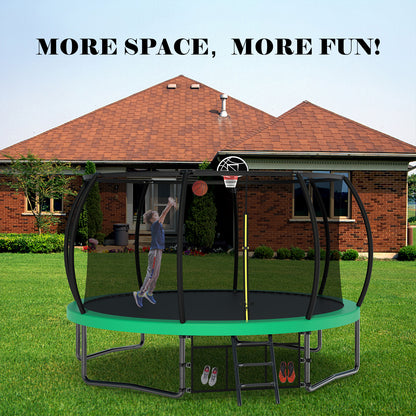 Venture 12FT Family Trampoline & Basketball Set