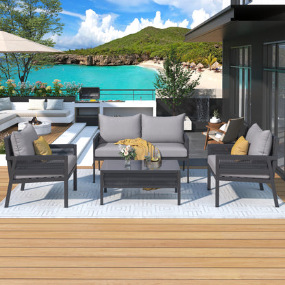 𝗔𝘂𝗿𝗲𝗹𝗶𝗮𝗻 4-𝗣𝗶𝗲𝗰𝗲 𝗥𝗼𝗽𝗲 𝗢𝘂𝘁𝗱𝗼𝗼𝗿 𝗟𝗼𝘂𝗻𝗴𝗲 𝗦𝗲𝘁 – 𝗗𝗲𝗲𝗽 𝗦𝗲𝗮𝘁𝗶𝗻𝗴 𝗣𝗮𝘁𝗶𝗼 𝗙𝘂𝗿𝗻𝗶𝘁𝘂𝗿𝗲 𝘄𝗶𝘁𝗵 𝗧𝗲𝗺𝗽𝗲𝗿𝗲𝗱 𝗚𝗹𝗮𝘀𝘀 𝗧𝗮𝗯𝗹𝗲, 𝗚𝗿𝗲𝘆