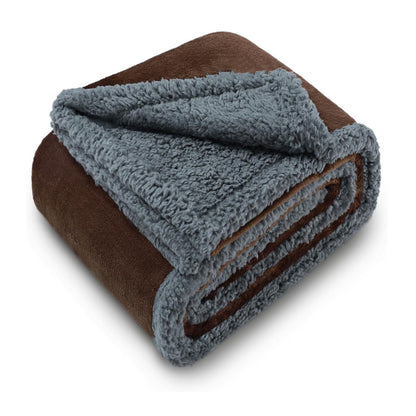 CozyGuard Waterproof Sherpa Fleece Blanket – Plush Pet & Furniture Protector