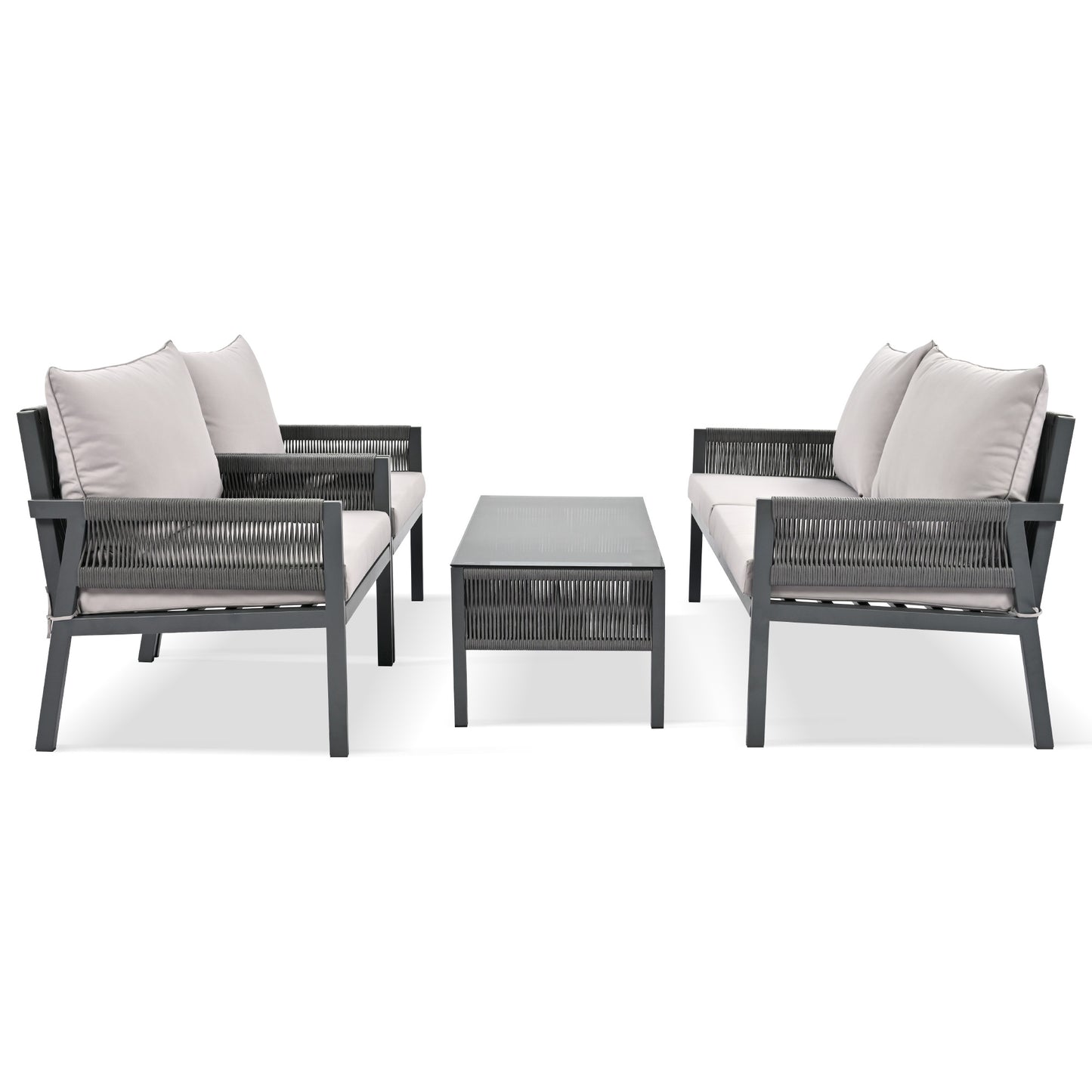 𝗔𝘂𝗿𝗲𝗹𝗶𝗮𝗻 4-𝗣𝗶𝗲𝗰𝗲 𝗥𝗼𝗽𝗲 𝗢𝘂𝘁𝗱𝗼𝗼𝗿 𝗟𝗼𝘂𝗻𝗴𝗲 𝗦𝗲𝘁 – 𝗗𝗲𝗲𝗽 𝗦𝗲𝗮𝘁𝗶𝗻𝗴 𝗣𝗮𝘁𝗶𝗼 𝗙𝘂𝗿𝗻𝗶𝘁𝘂𝗿𝗲 𝘄𝗶𝘁𝗵 𝗧𝗲𝗺𝗽𝗲𝗿𝗲𝗱 𝗚𝗹𝗮𝘀𝘀 𝗧𝗮𝗯𝗹𝗲, 𝗚𝗿𝗲𝘆