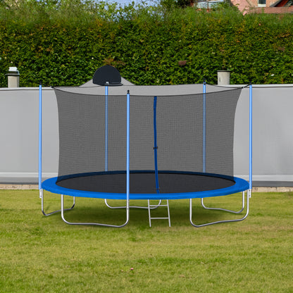Explorer 12FT Family Trampoline & Basketball Set