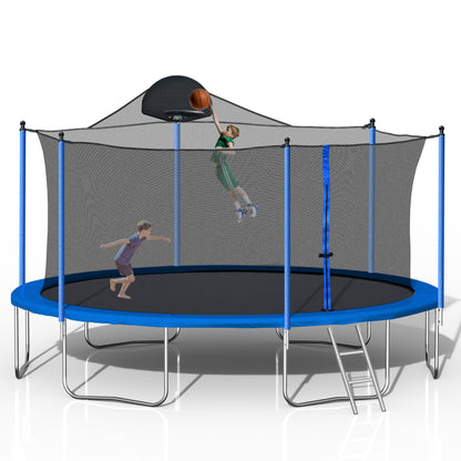 Summit 14FT Family Trampoline & Basketball Arena