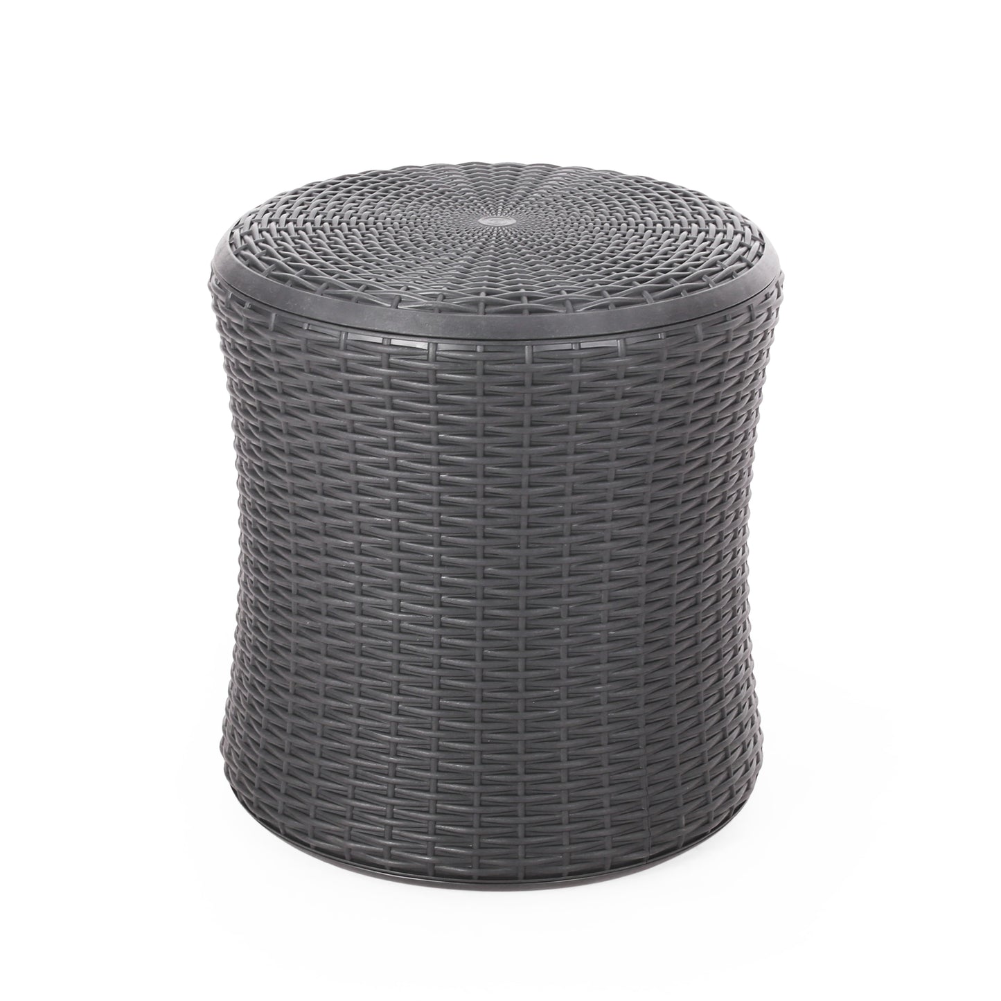 𝗔𝘂𝗿𝗲𝗹𝗶𝗮𝗻 𝗛𝗶𝗱𝗱𝗲𝗻 𝗦𝘁𝗼𝗿𝗮𝗴𝗲 𝗢𝘂𝘁𝗱𝗼𝗼𝗿 𝗦𝗶𝗱𝗲 𝗧𝗮𝗯𝗹𝗲 – 𝗠𝗼𝗱𝗲𝗿𝗻 𝗪𝗲𝗮𝘁𝗵𝗲𝗿-𝗥𝗲𝘀𝗶𝘀𝘁𝗮𝗻𝘁 𝗣𝗮𝘁𝗶𝗼 𝗔𝗰𝗰𝗲𝗻𝘁 𝗧𝗮𝗯𝗹𝗲, 𝗗𝗮𝗿𝗸 𝗚𝗿𝗮𝘆 19.25”