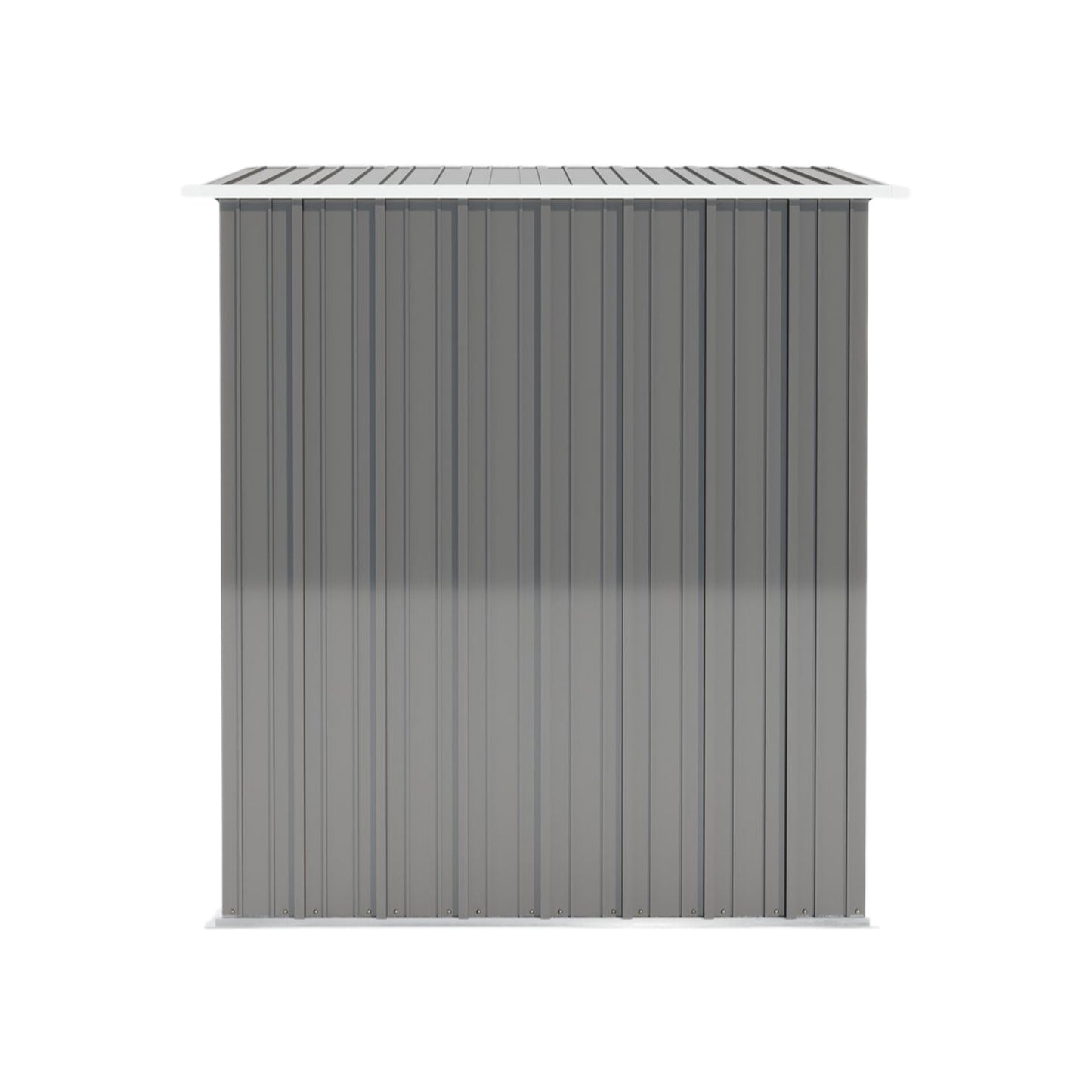 Aurelian 5 x 3 Ft Outdoor Storage Shed – Metal Garden Tool Shed with Sloping Roof & Lockable Door, Grey