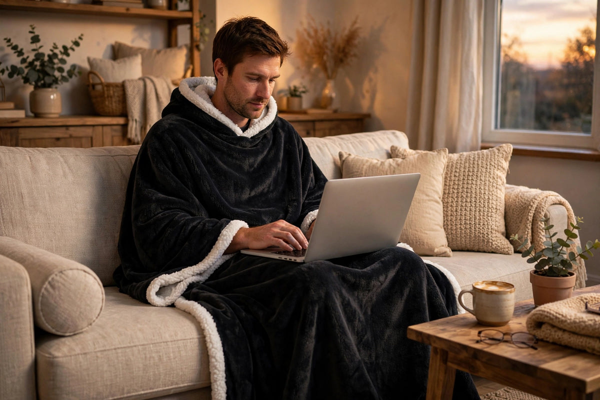 Sherpa Hooded Wearable Blanket