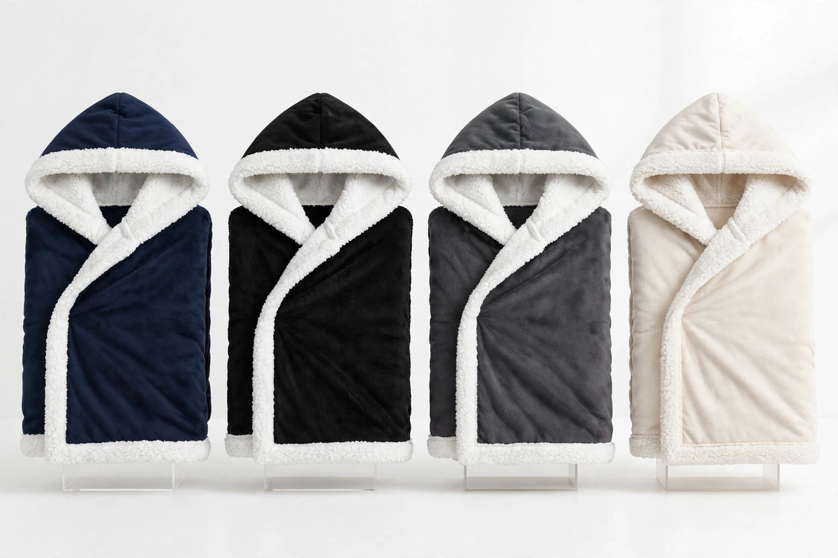 Sherpa Hooded Wearable Blanket