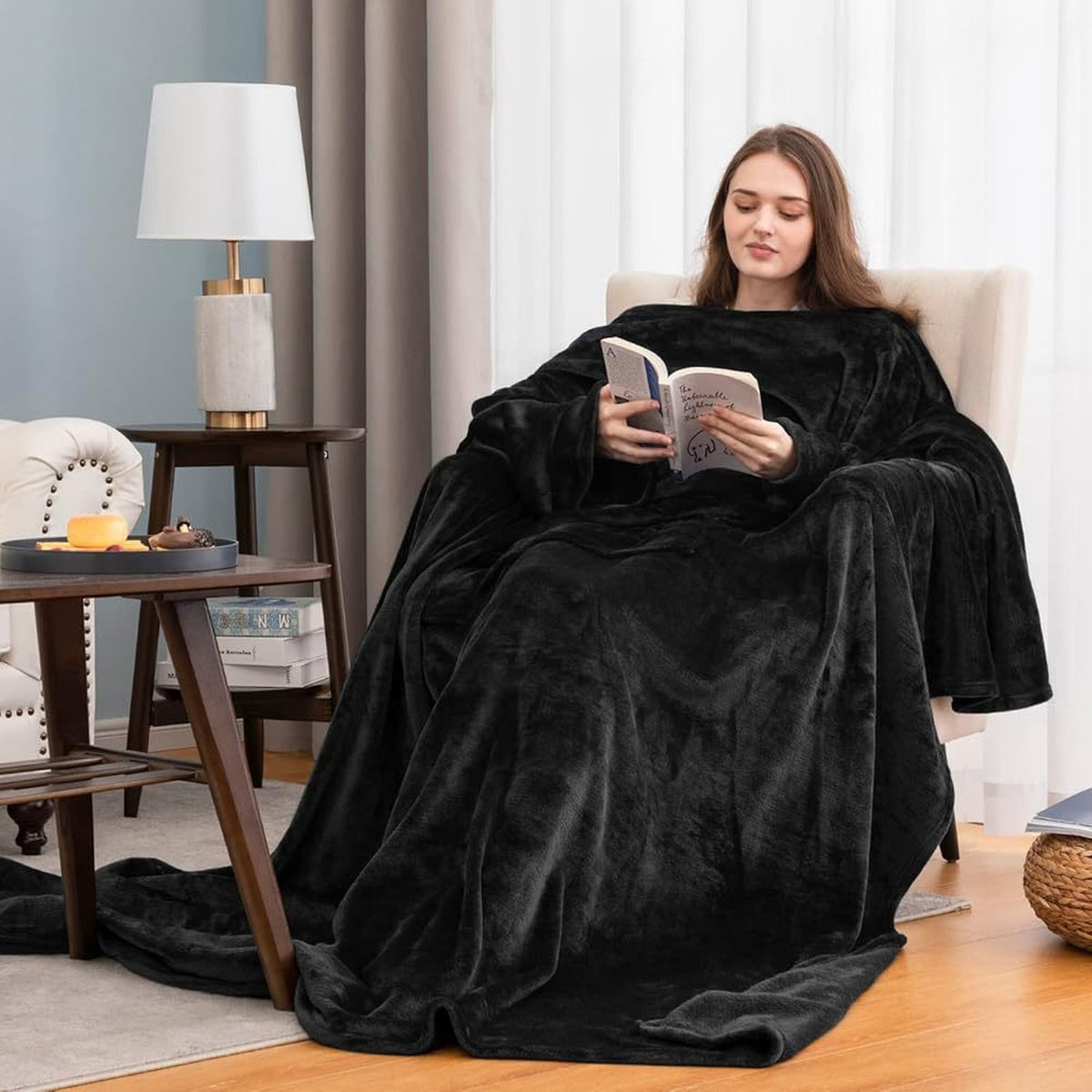 Sherpa Hooded Wearable Blanket