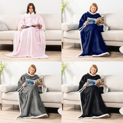 Sherpa Hooded Wearable Blanket